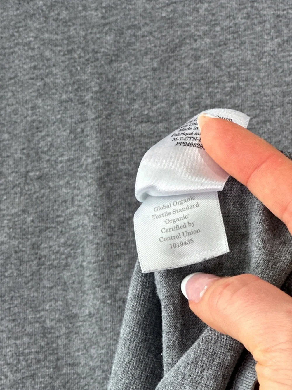 Everlane Men's Premium Weight Crewneck Tee Organic Cotton Heather Grey Large - Picture 7 of 9